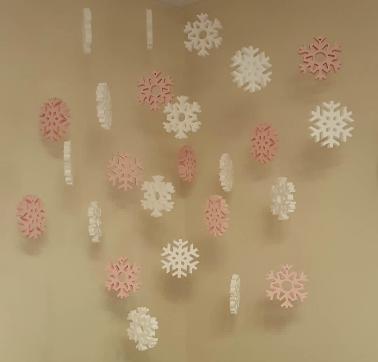 دانه برف تزینی مناسب برای کریسمس ، درخت کریسمس ، تزئین تولد ، زمستان