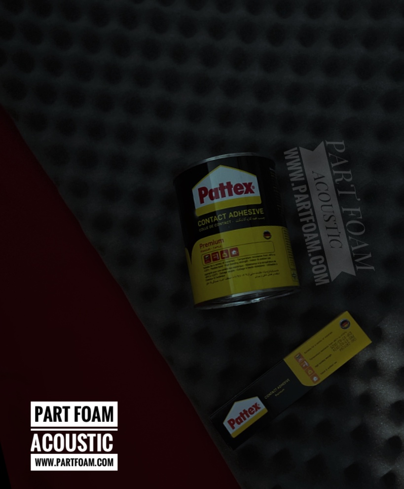 چسب مخصوص فوم آکوستیک ٬ چسب پاتکس , پنل آکوستیک را چطور بچسبانیم