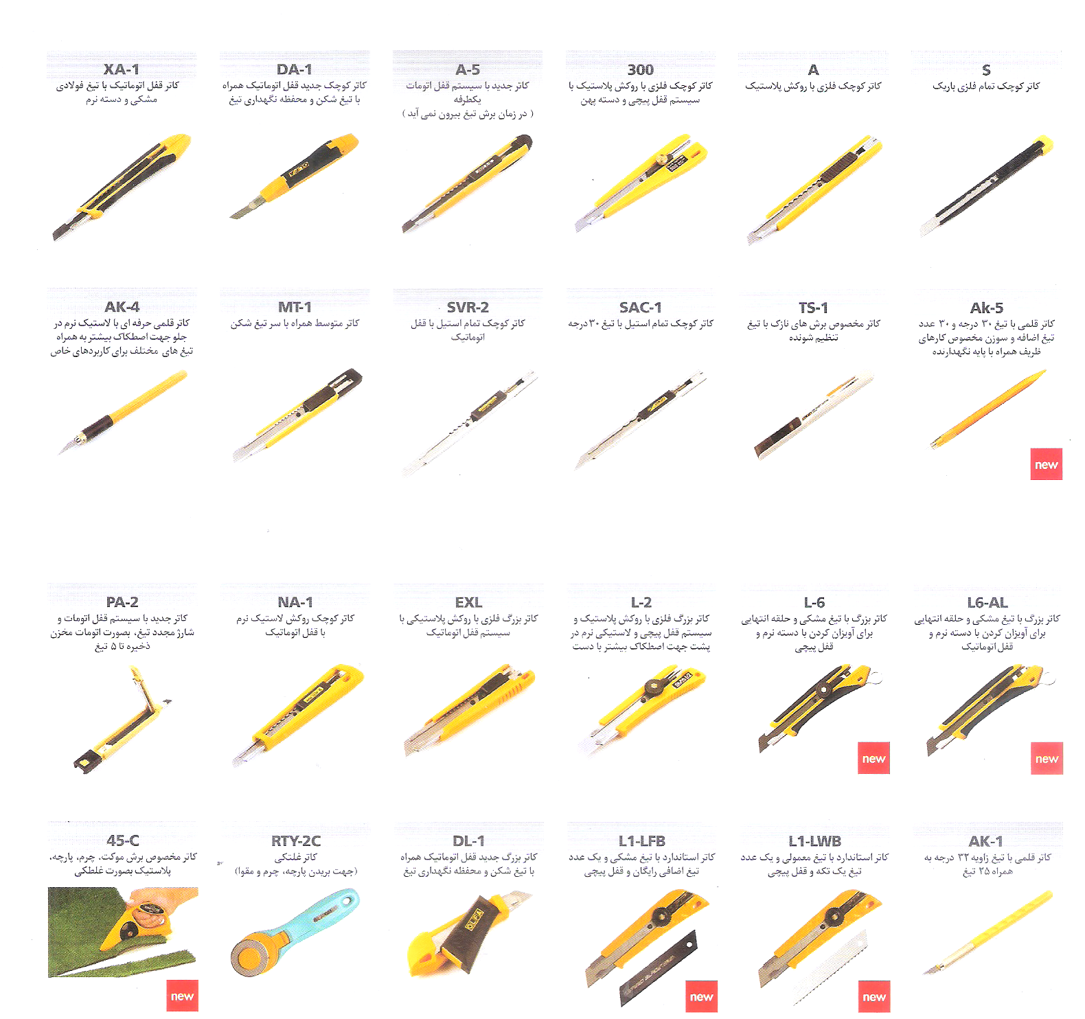 برش یونولیت و فوم با کاتر کاتالوگ الفا ، کاتر 